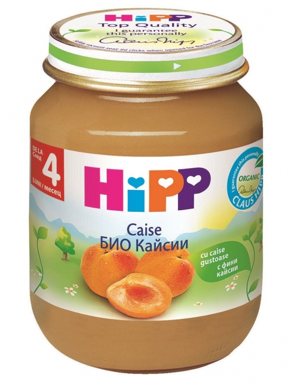 Piure caise bebe +4luni 125g - HIPP ORGANIC