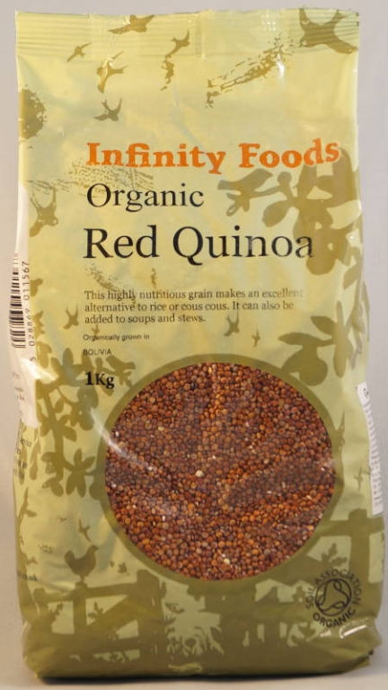 Quinoa rosie boabe eco 1kg - INFINITY FOODS