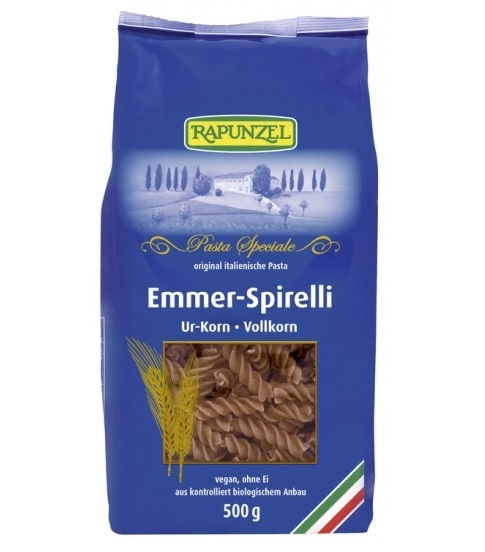 Paste spirale emmer integral eco 500g - RAPUNZEL