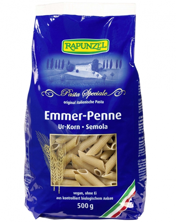 Paste penne emmer semola eco 500g - RAPUNZEL