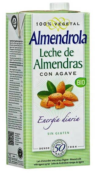 Lapte migdale simplu agave eco 1L - ALMENDROLA