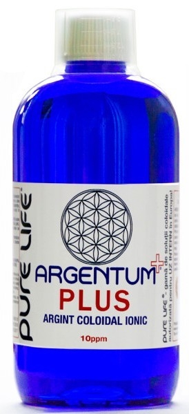 Argint coloidal 10ppm Argentum+ plus 480ml - PURE LIFE