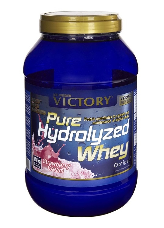 Pulbere proteica zer pur hidrolizat capsuni 1,5kg - VICTORY ENDURANCE