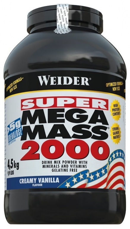 Super mega mass 2000 vanilie 4,5kg - WEIDER