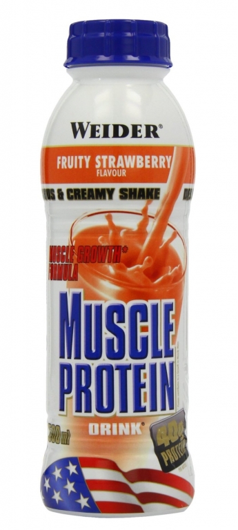 Shake muscle protein capsuni 500ml - WEIDER