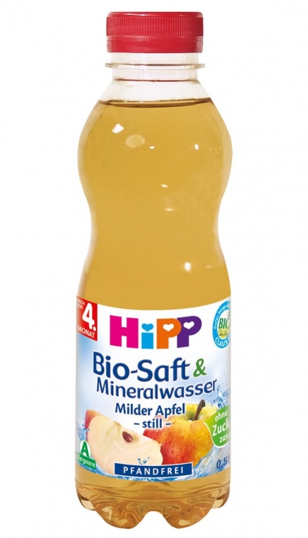 Suc mere apa minerala bebe +4luni 500ml - HIPP ORGANIC