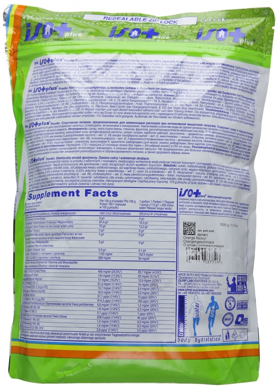 Pulbere izotonica Iso Plus portocale 1,505kg - OLIMP