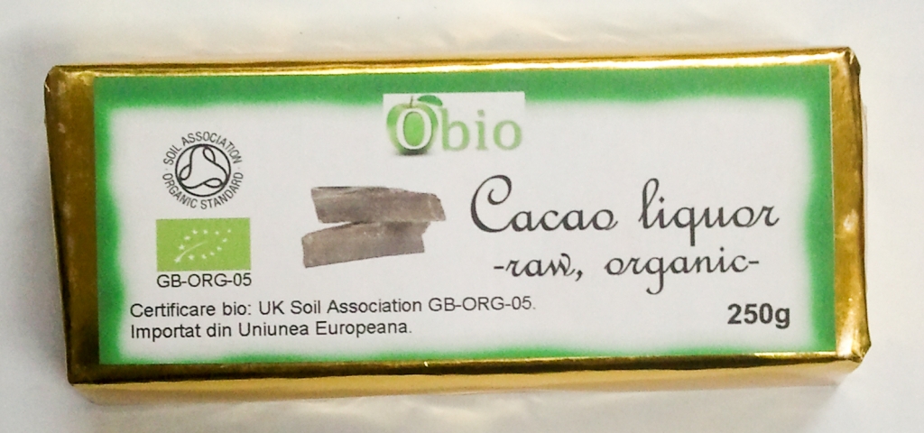 Pasta cacao liquor raw eco 250g - OBIO