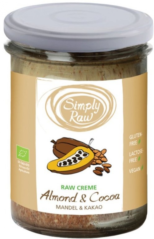 Crema desert migdale cacao raw eco 170g - SIMPLY RAW