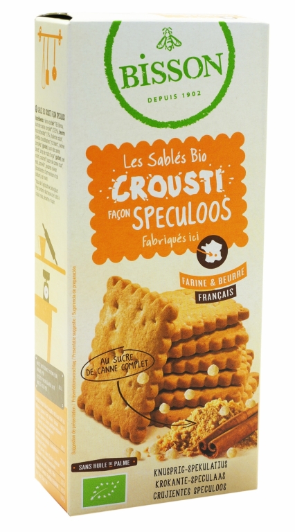 Biscuiti miere scortisoara Speculoos eco 120g - BISSON