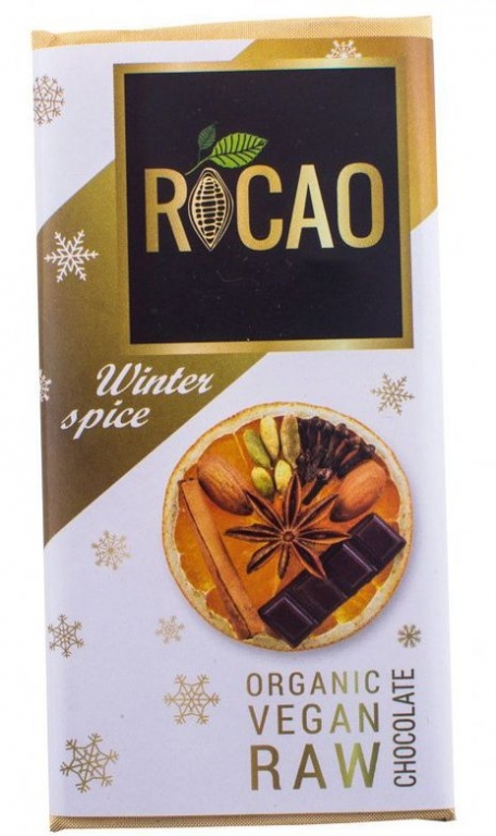 Ciocolata neagra 70% winter spice eco 27g - ROCAO