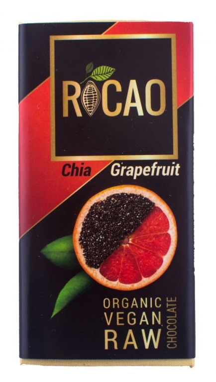 Ciocolata neagra 70% chia grepfrut eco 27g - ROCAO