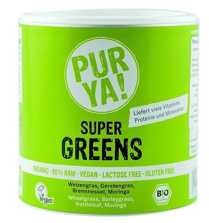 Pulbere vegana Super Greens eco 150g - PUR YA