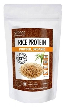 Pulbere proteica orez raw eco 200g - DRAGON SUPERFOODS
