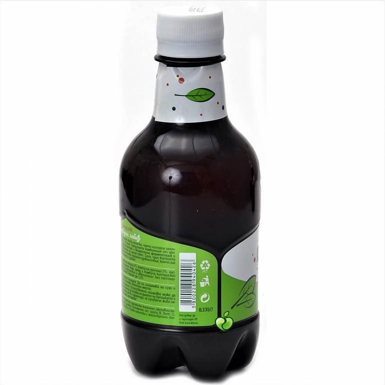 Bautura kombucha scortisoara 500ml - KOMBUCHA LIFE