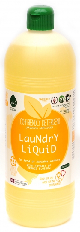 Detergent lichid rufe albe color portocale 1L - BIOLU