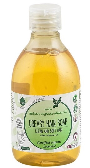 Sampon par gras ulei masline vitamina A 300ml - BIOLU
