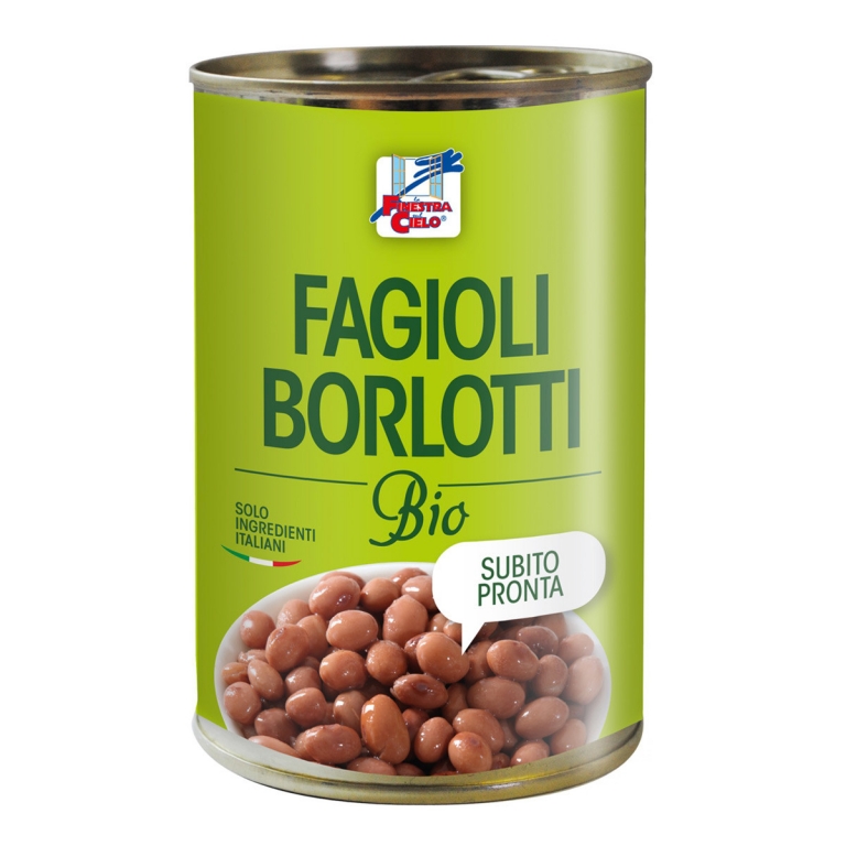 Conserva fasole borlotti eco 400g - LA FINESTRA SUL CIELO