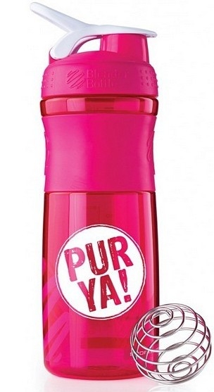 Bidon shaker roz 828ml - PUR YA