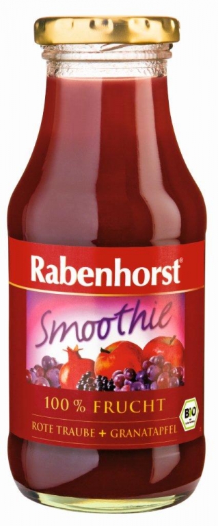 Smoothie struguri rosii rodie eco 240ml - RABENHORST