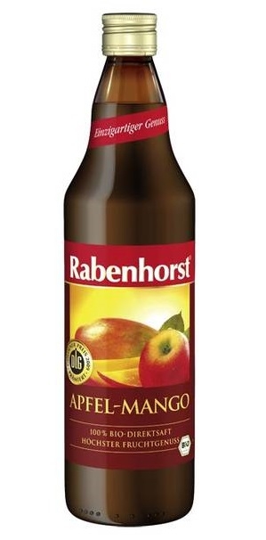 Suc mere mango 100% eco 750ml - RABENHORST