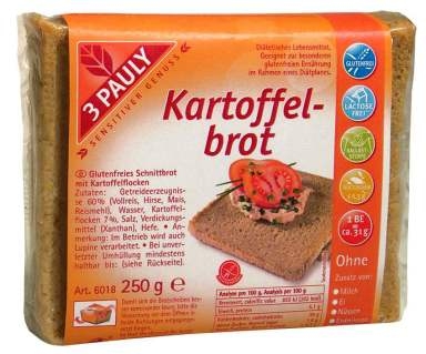 Paine cereale fara gluten fulgi cartofi 250g - 3 PAULY