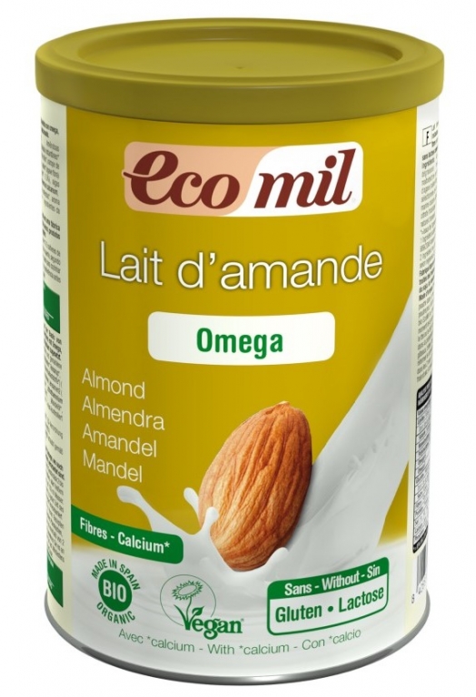 Lapte praf migdale omega3 eco 400g - ECOMIL