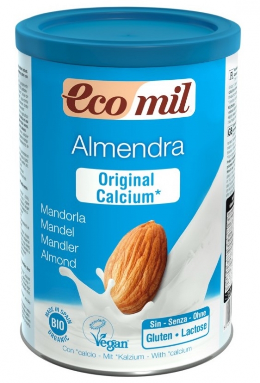 Lapte praf migdale calciu marin eco 400g - ECOMIL