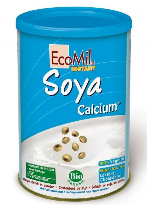 Lapte praf soia calciu marin eco 400g - ECOMIL