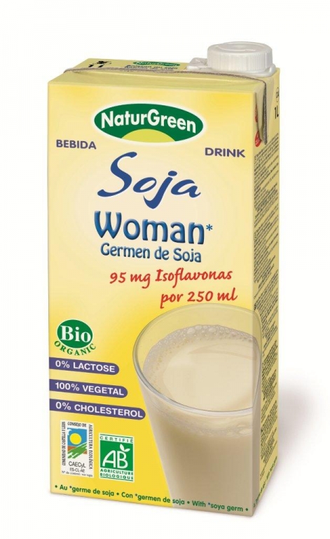 Lapte soia isoflavone Woman eco 1L - NATURGREEN