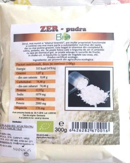 Pulbere zer bio 300g - DECO ITALIA