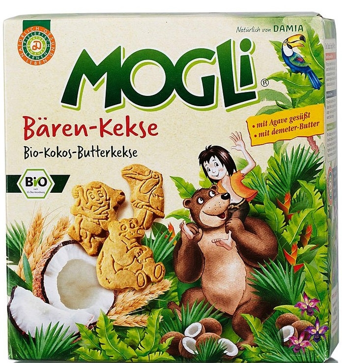 Mini biscuiti cocos ursuleti 50g - MOGLI