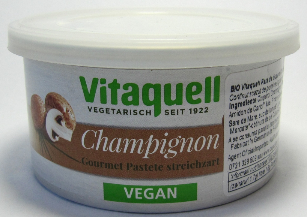 Pate vegetal ciuperci champignon eco 125g - VITAQUELL