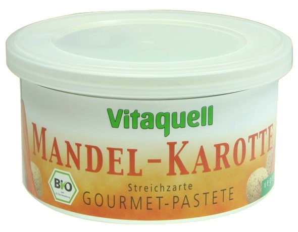 Pate vegetal migdale morcov eco 125g - VITAQUELL