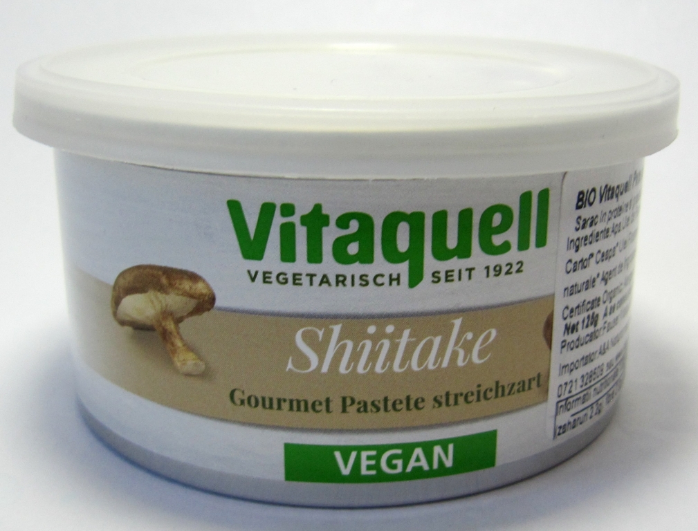 Pate vegetal ciuperci shiitake eco 125g - VITAQUELL