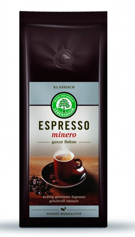 Cafea boabe espresso Minero eco 250g - LEBENSBAUM