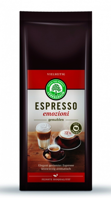 Cafea espresso arabica Emozioni eco 250g - LEBENSBAUM