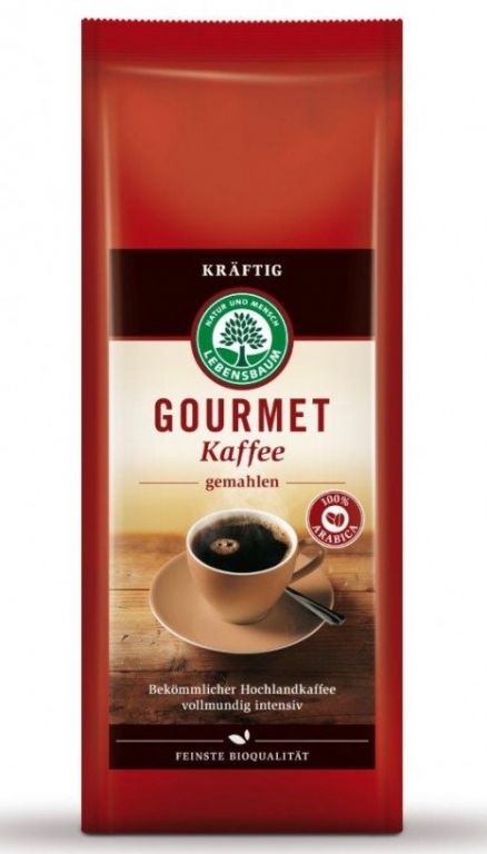 Cafea macinata arabica Gourmet Strong eco 500g - LEBENSBAUM