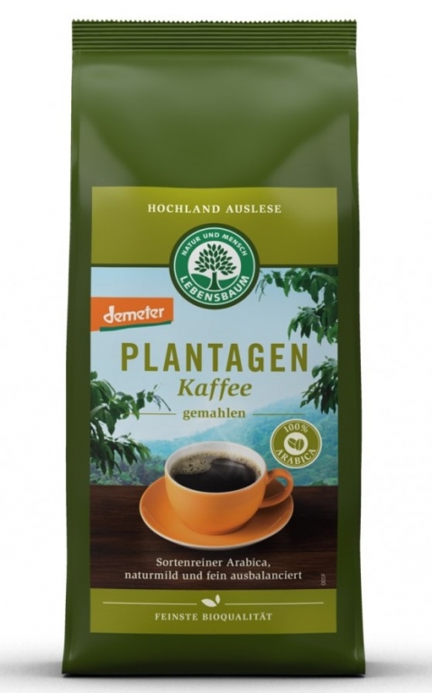 Cafea macinata arabica Plantation eco 250g - LEBENSBAUM