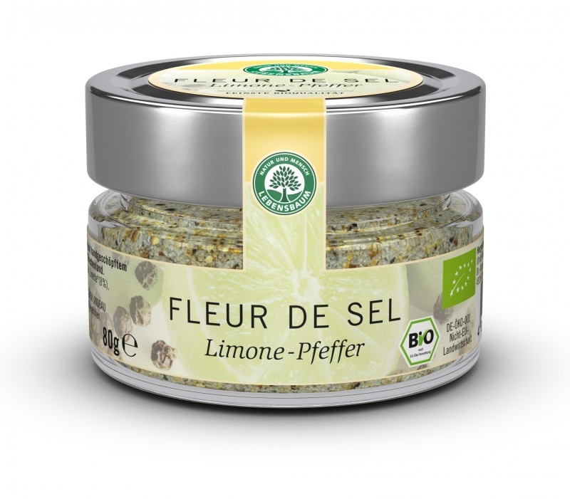 Flori de sare mlastina greceasca lamaie piper eco 80g - LEBENSBAUM