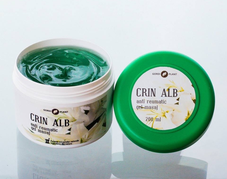Gel masaj antireumatic crin alb 200ml - GORDI PLANT