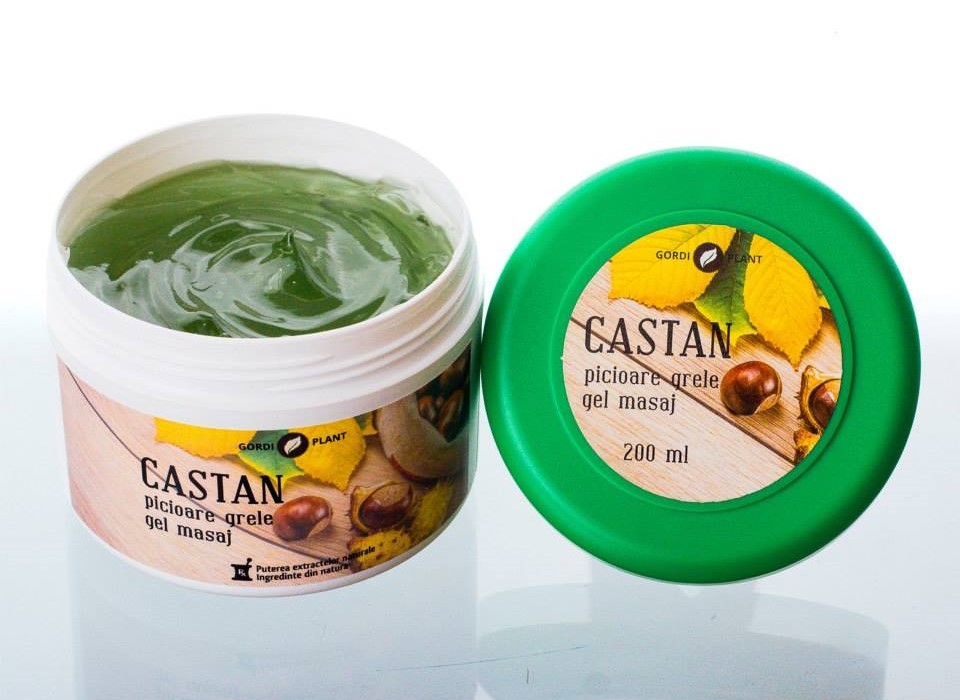 Gel masaj castan picioare grele 200ml - GORDI PLANT