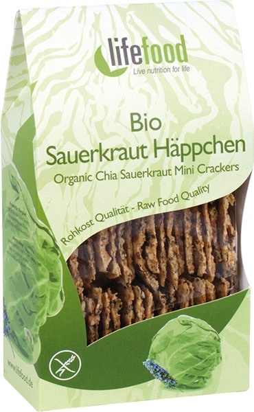 Crackers varza murata fara gluten raw bio 90g - LIFEFOOD
