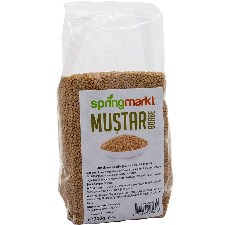 Condiment mustar boabe 300g - SPRINGMARKT