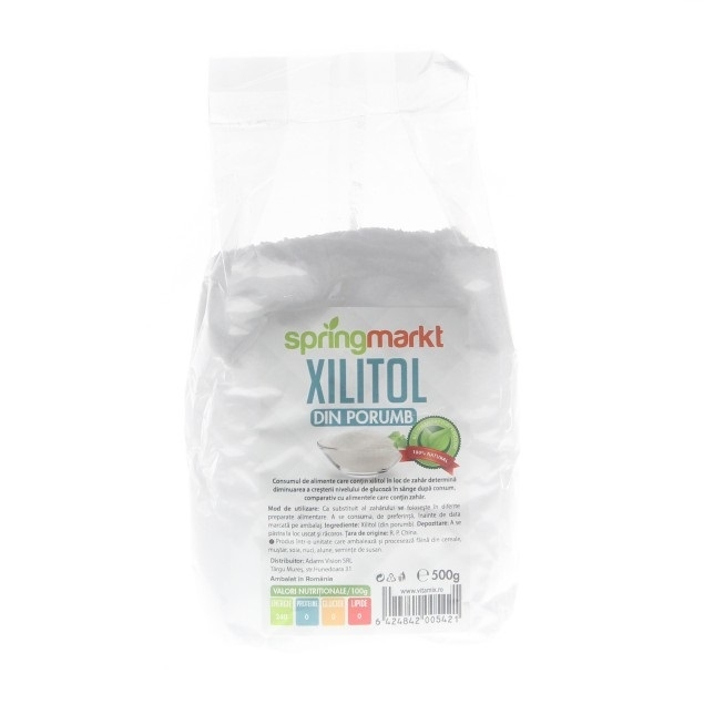 Xylitol porumb cristalizat 500g - SPRINGMARKT