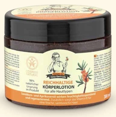 Lotiune corp nutritiva ulei catina 300ml - REZEPTE DER OMA GERTRUDE