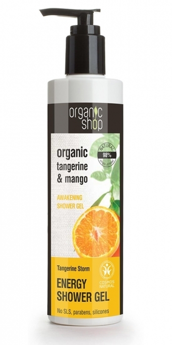 Gel dus energizant portocale mango 280ml - ORGANIC SHOP