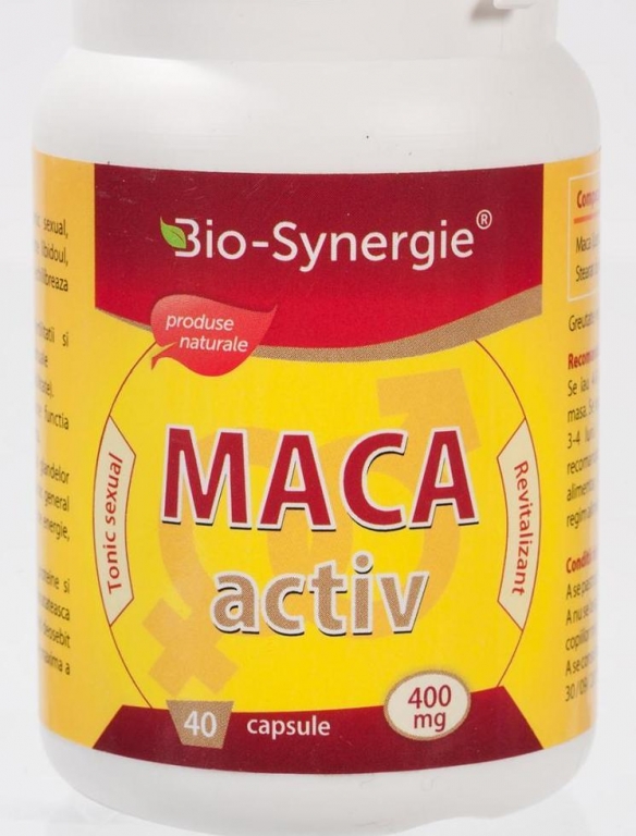 Maca activ 400mg 40cps - BIO SYNERGIE