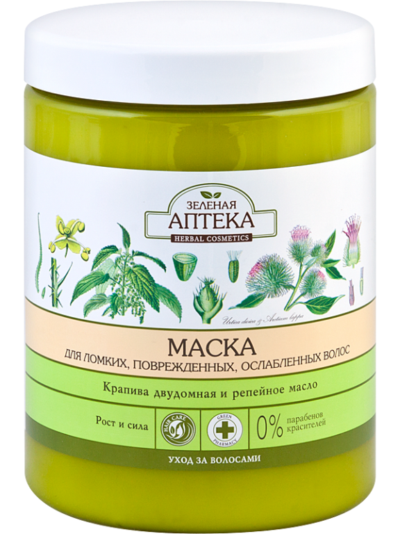 Masca par crestere urzica ulei brusture 1L - ZELENAYA APTEKA