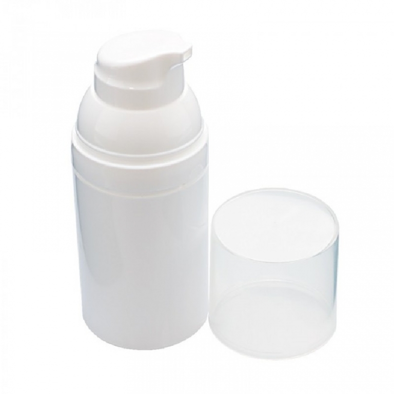 Flacon plastic alb airless Oly fara pompa 40ml - MAYAM
